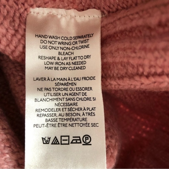 Free People Womens Sweater Brookside Tunic Oversized Pink Alpine Rose Small - Picture 11 of 12